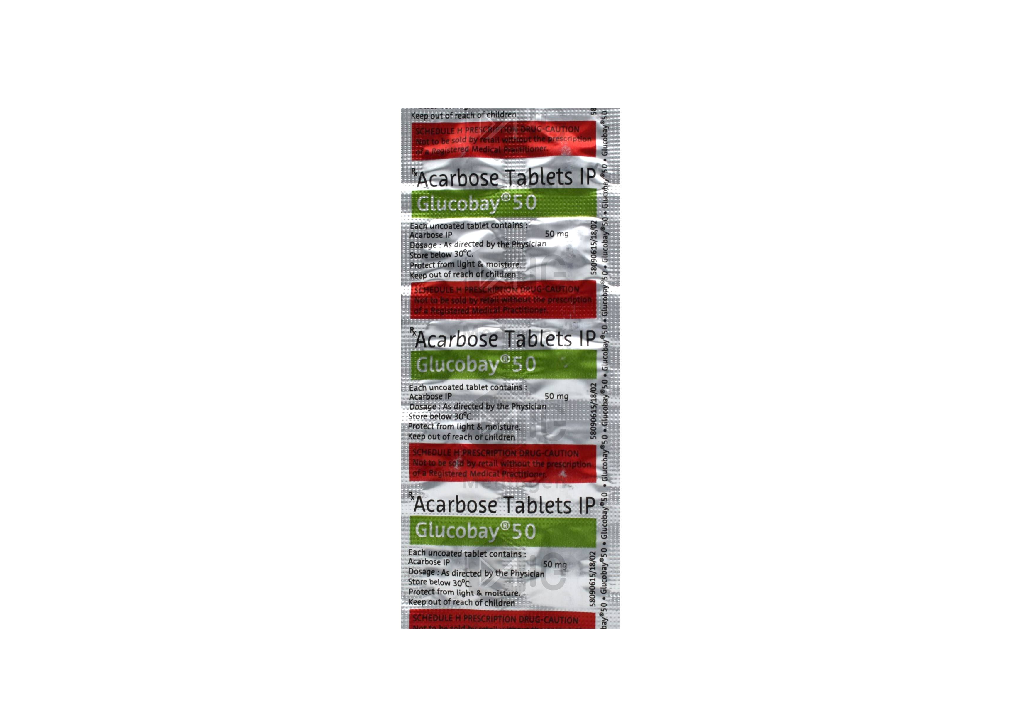 GLUCOBAY 50MG